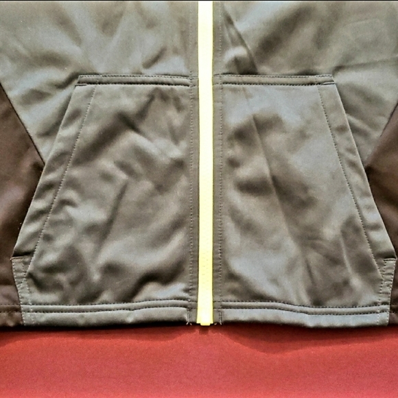 Athletic Works Boys XL 2XL Full Zip Lightweight Sweatshirt Jacket Grey Yellow - Picture 4 of 8